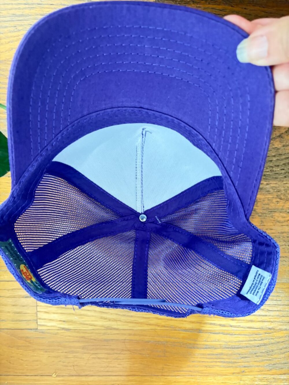 Cabella's Trucker Baseball Cap Purple Adjustable Snap Back Bass Pro Shop - Picture 4 of 8